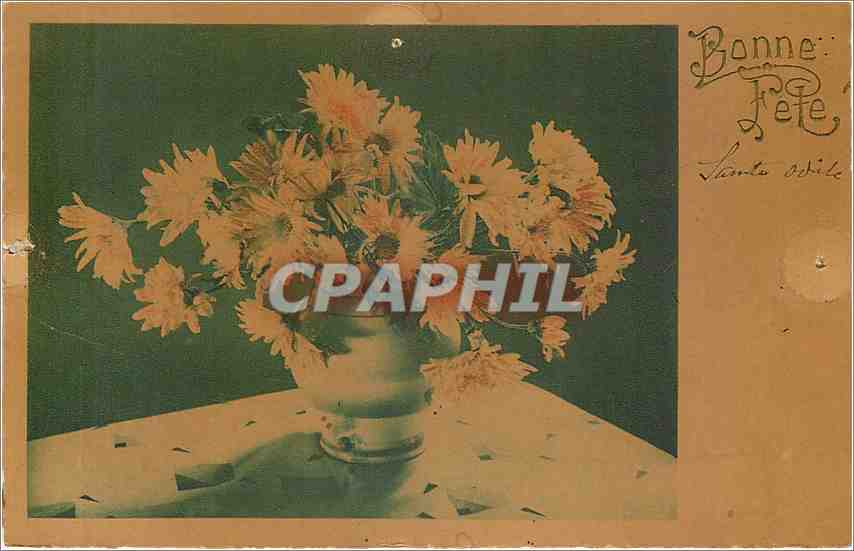 CPA Bonne Fete Fleurs