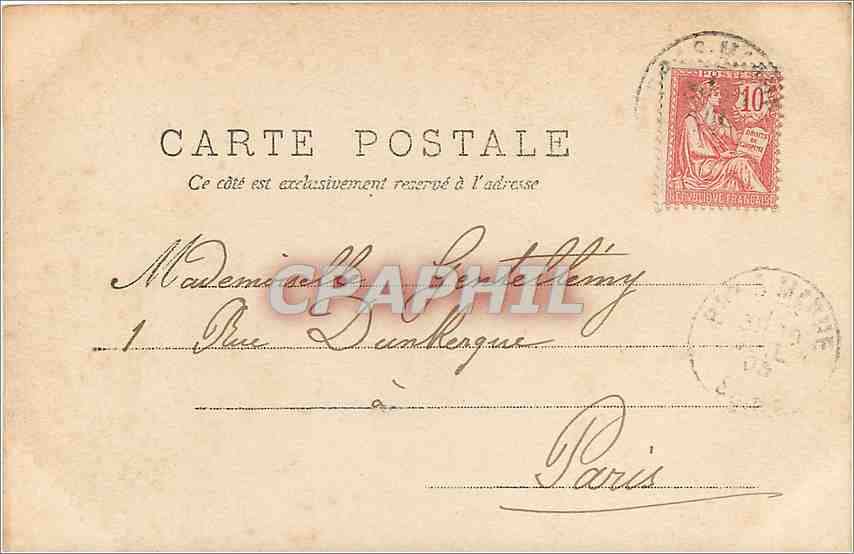 Fleuriste — Paris — A.S. (éditeur) n° VIII — Reverso