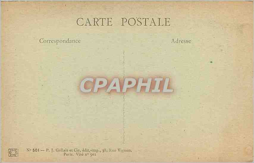CPA Aix en Provence Statue de l'Abbe Wetterle  — Back