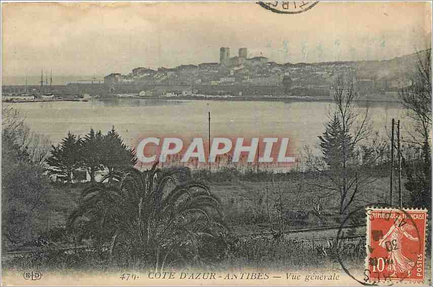 CPA Cote d'Azur Antibes Vue generale 