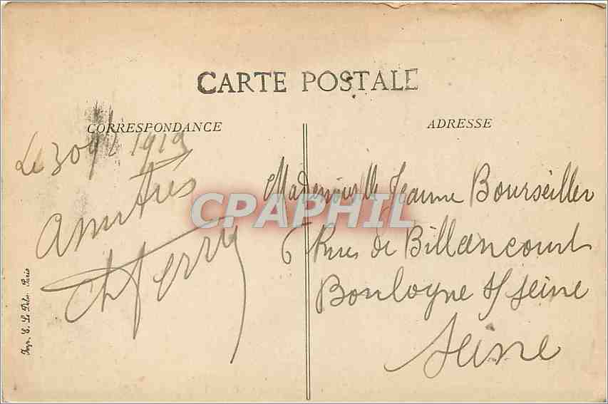 CPA Cote d'Azur Antibes Vue generale  — Verso