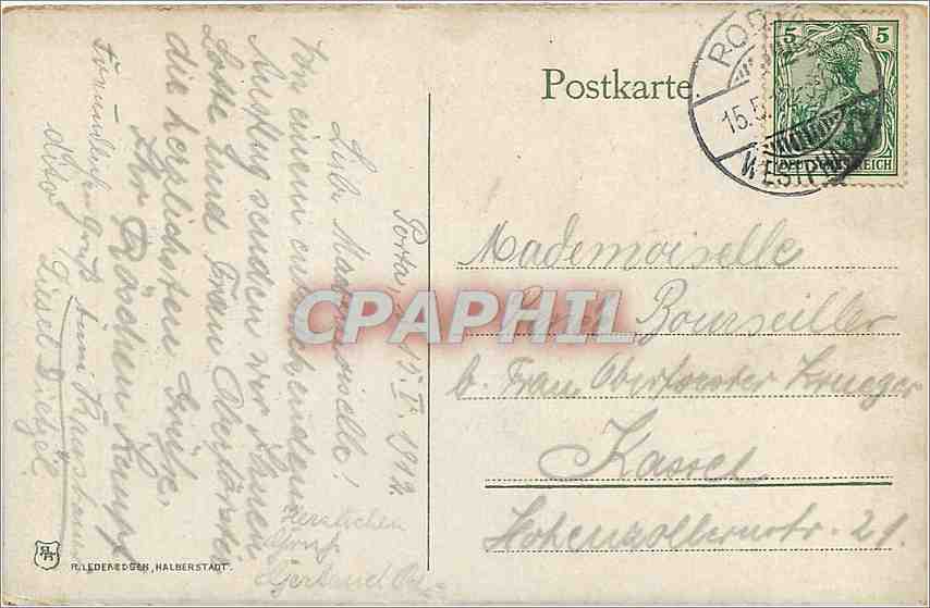CPA Porta Westfalica Kaiser Wilhelm Denkmal  — Rückseite