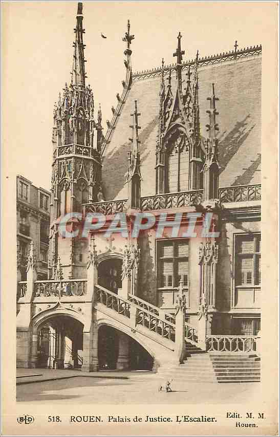 CPA Rouen Palais de Justice L'Escalier 
