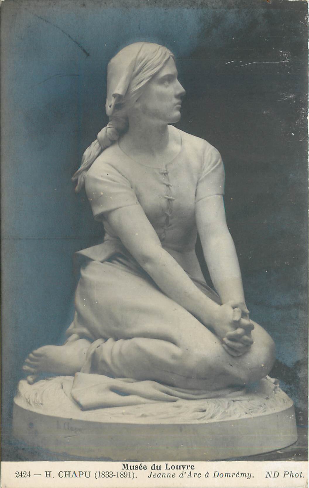 CPA Musee du Louvre Chapu Jeanne d'Arc a Domremy 