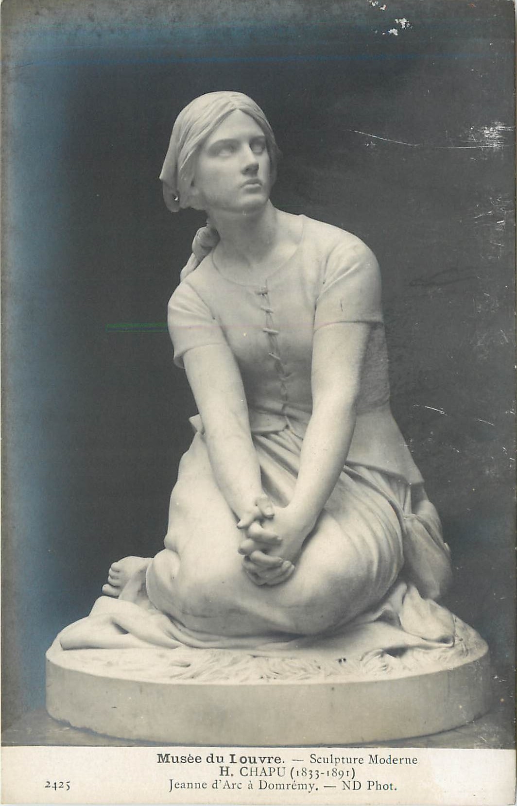 CPA Musee du Louvre H Chapu Jeanne d'Arc a Domremy 