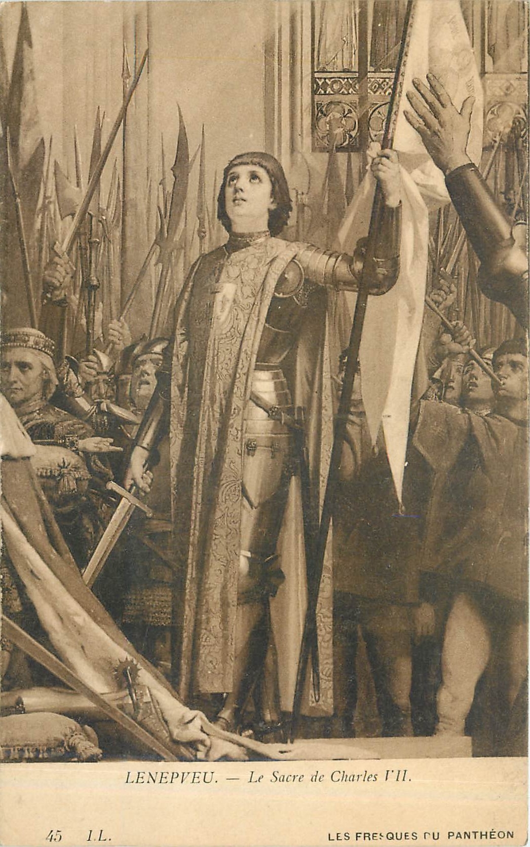 CPA Lenepveu Le Sacre de Charles I 