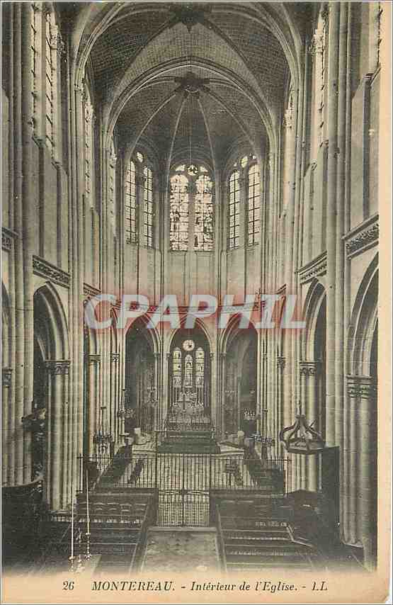 CPA Montereau Interieur de l'Eglise 
