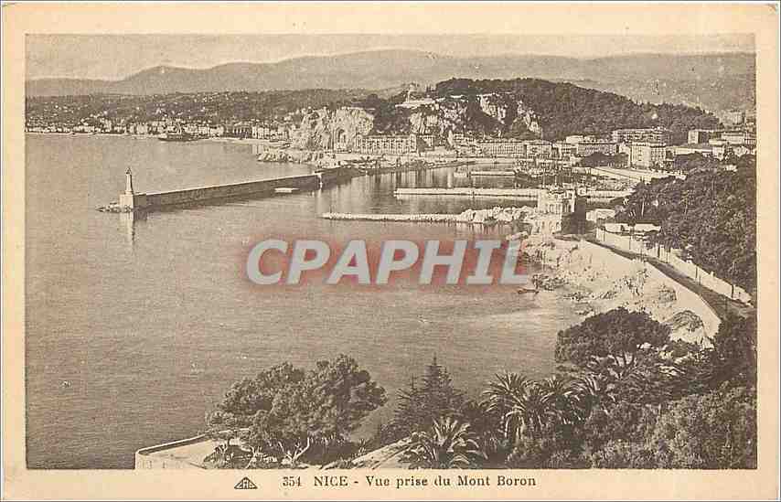 CPA Nice Vue prise du Mont Boron 
