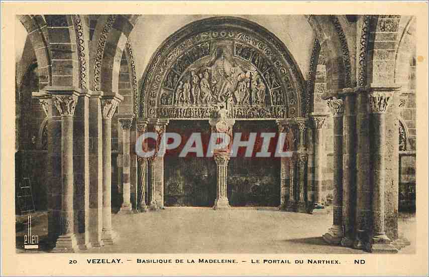Vézelay — Basilique de la Madeleine — Le Portail du Narthex