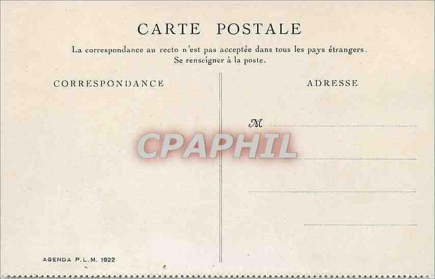 CPA Agenda PLM Pierre Perthuis Yonne Services d'Auto Cars  — Back