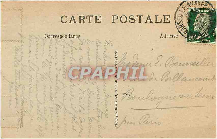 CPA Villeneuve sur Yonne L'Abside de l'Eglise  — Back