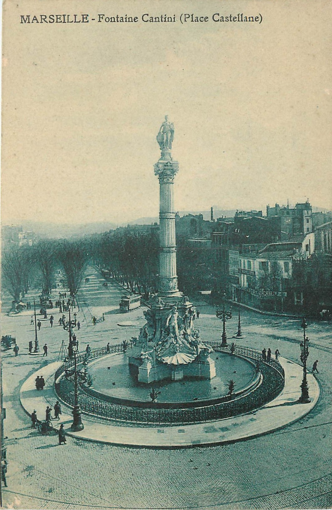CPA Marseille Fontaine Cantini Place Castellane 