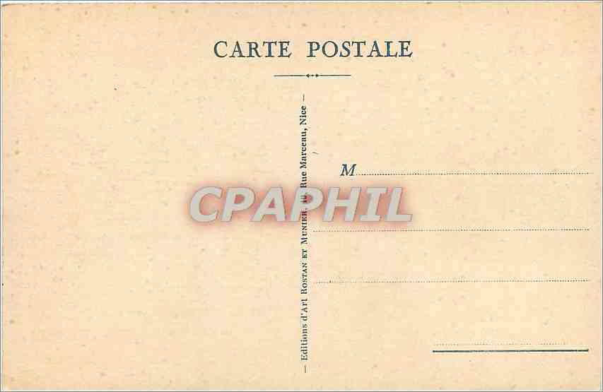CPA Cannes Ile St Honorat Interieur du Vieux Chateau  — Rückseite