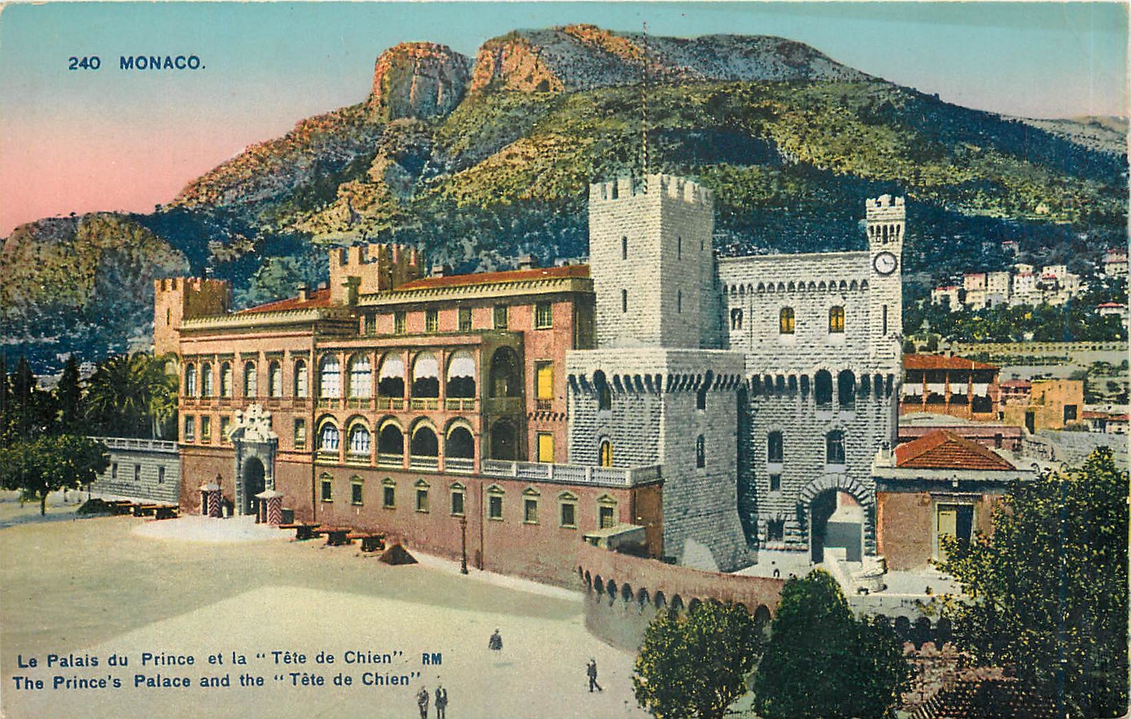 CPA Monaco Le Palais du Prince et la Tete de Chien 