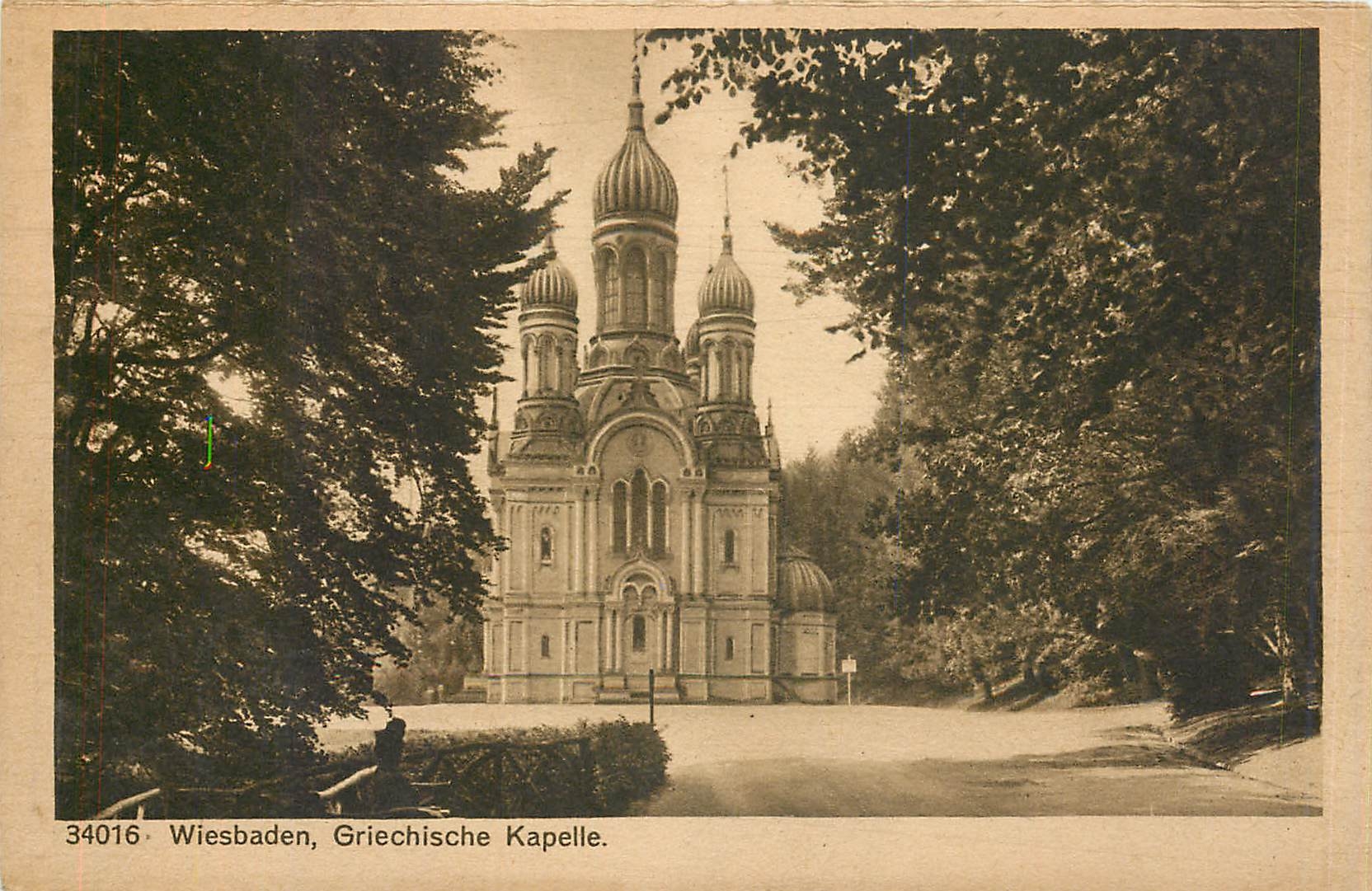 CPA Wiesbaden Griechische Kapelle 