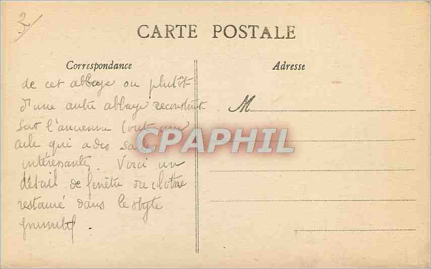 CPA St John de Marnes DS Partie Restauree du Cloitre  — Rückseite