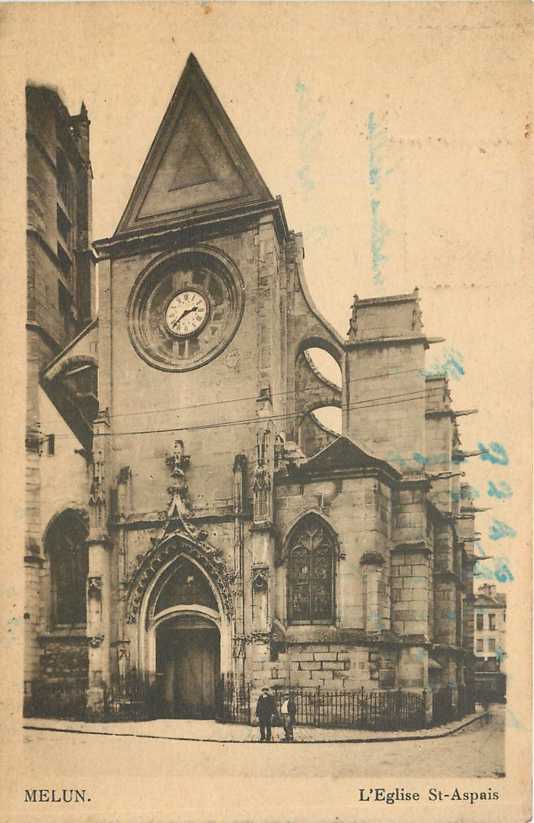 CPA Melun L'Eglise St Aspais 