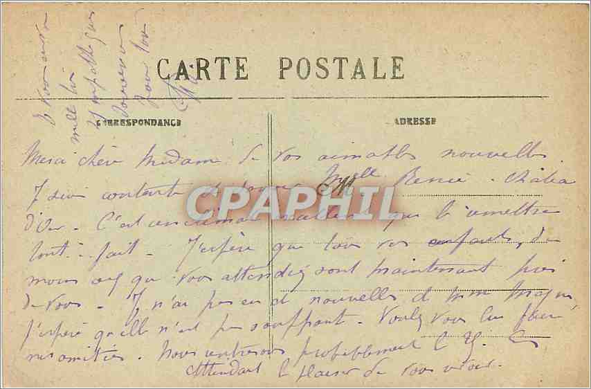 CPA Le Faouet Vue generale de Sainte Barbe et Chapelle de Saint David  — Rückseite