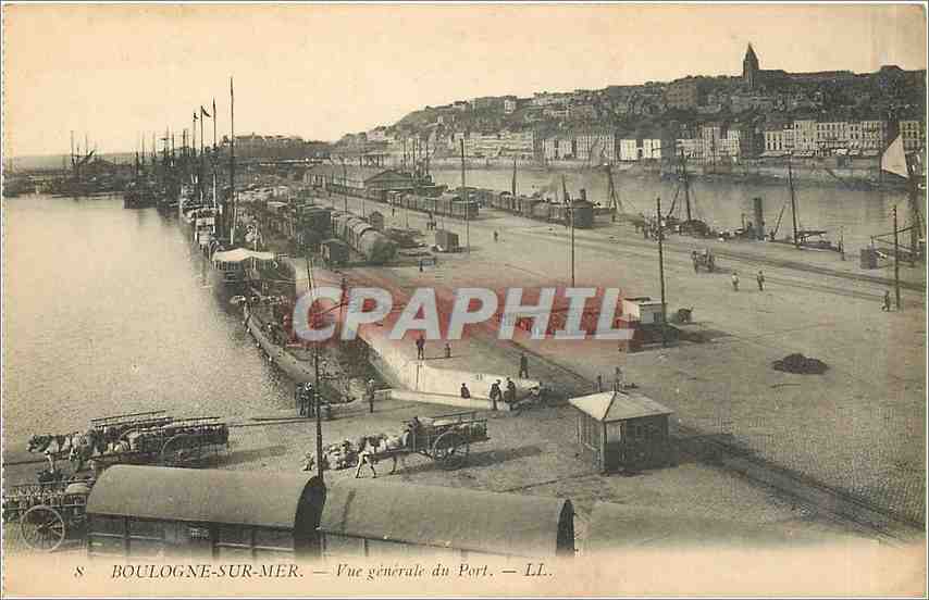 Boulogne-sur-Mer — Vue générale du Port — LL.