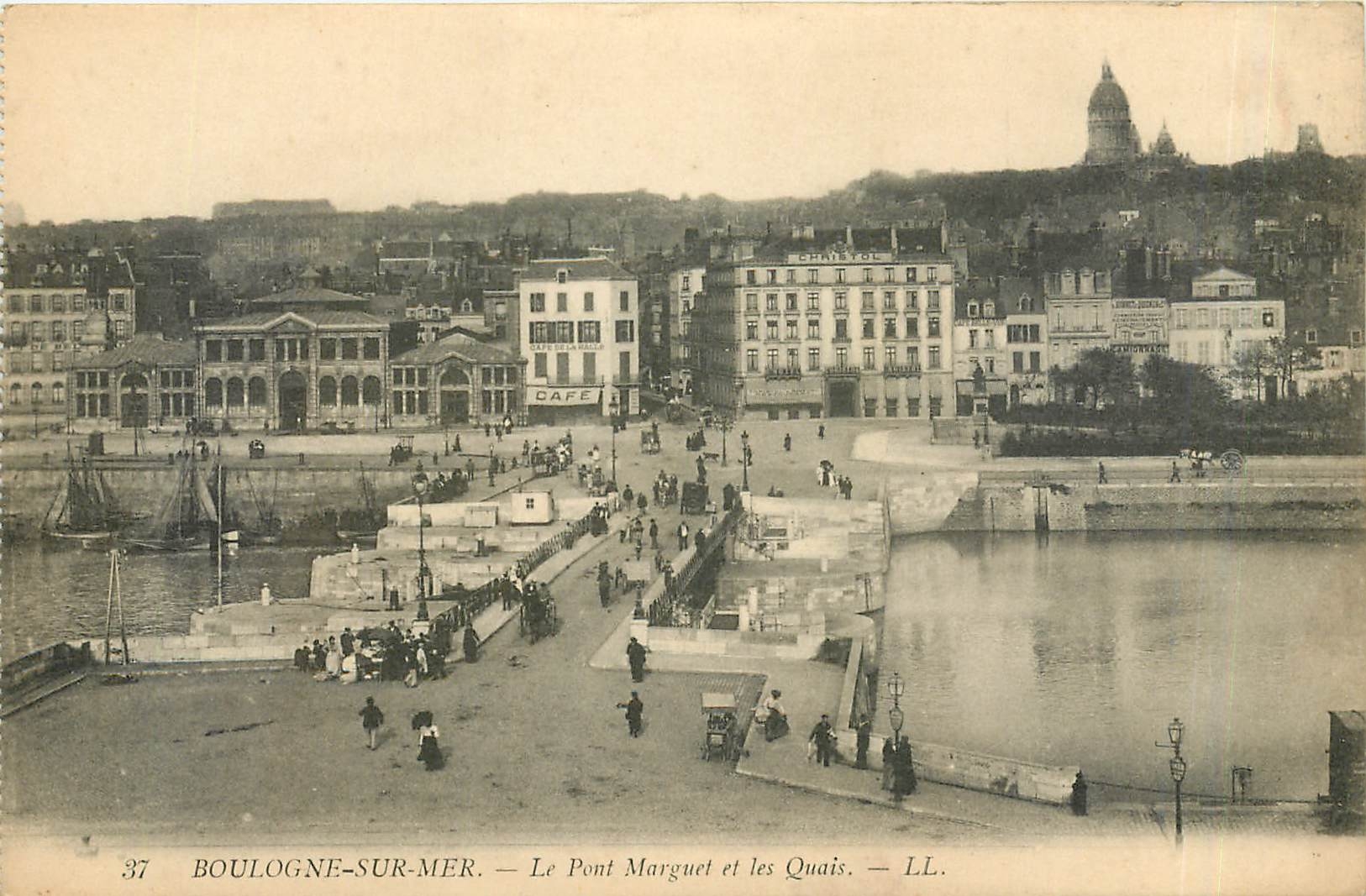 Boulogne-sur-Mer — Le Pont Marguet et les Quais — LL.