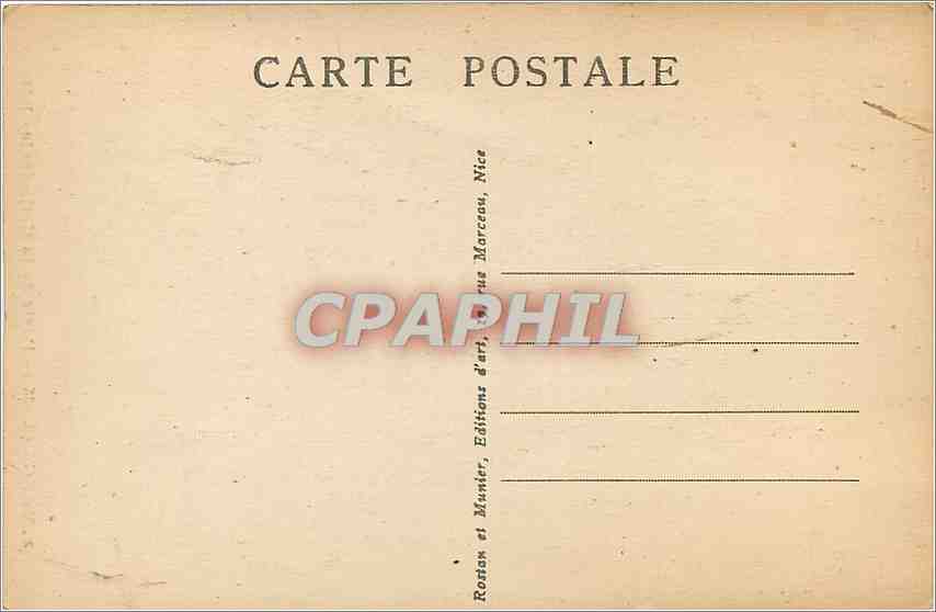 CPA Vence AM Porte de la Cathedrale  — Rückseite