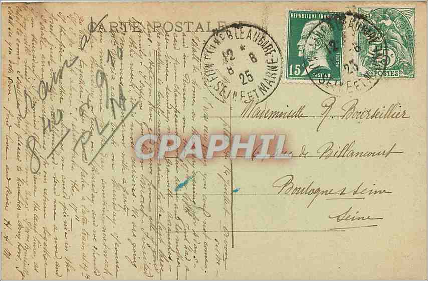 CPA Moret sur Loing Abside de l'Eglise Notre Dame  — Back