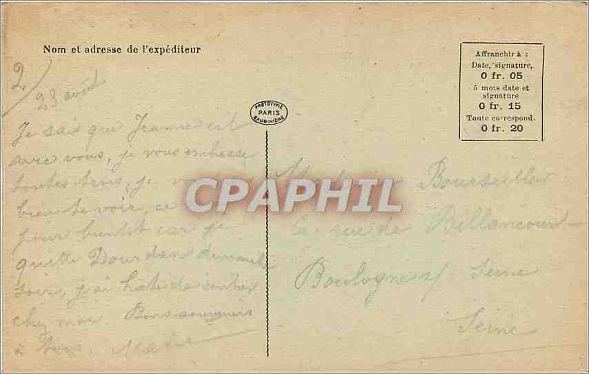 CPA Dourdan Le Donjon  — Rückseite