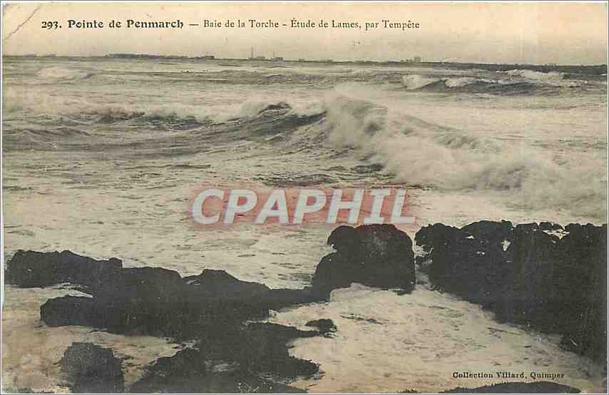 CPA Pointe de Penmarch Baie de la Torche Etude de Lames par Tempere 