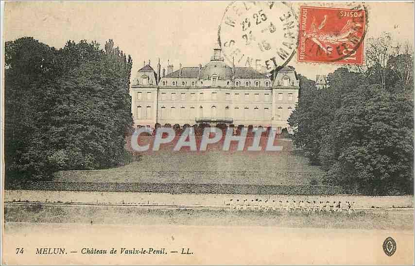 CPA Melun Chateau de Vaulx le Penil 
