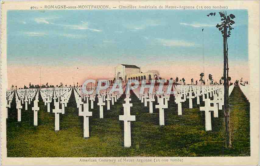 CPA Romagne sous Montfaucon Cimetiere Americain de Meuse Argonne 