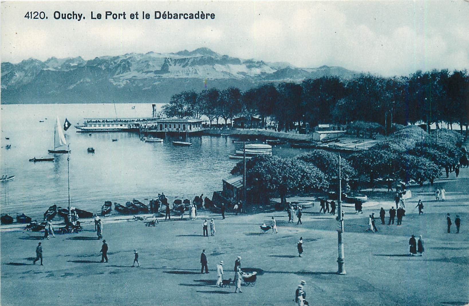 CPA Ouchy Le Port et le Debarcadere 
