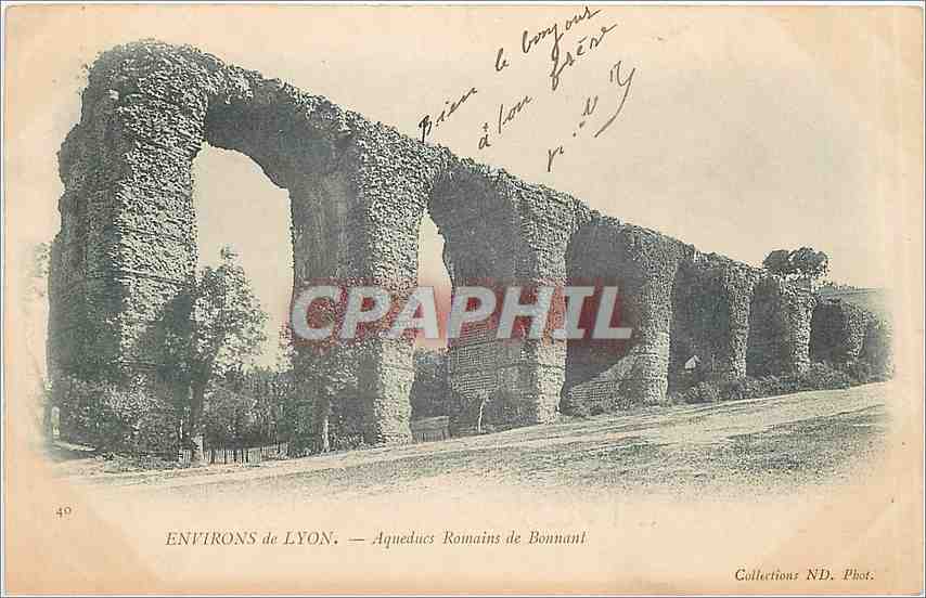 CPA Environs de Lyon Aqueducs Romains de Bonnant 
