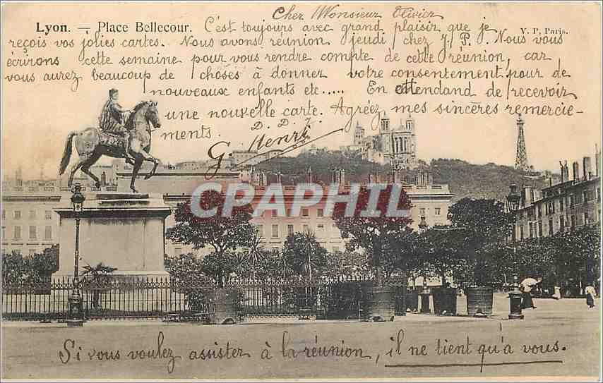 CPA Lyon Place Bellecour 