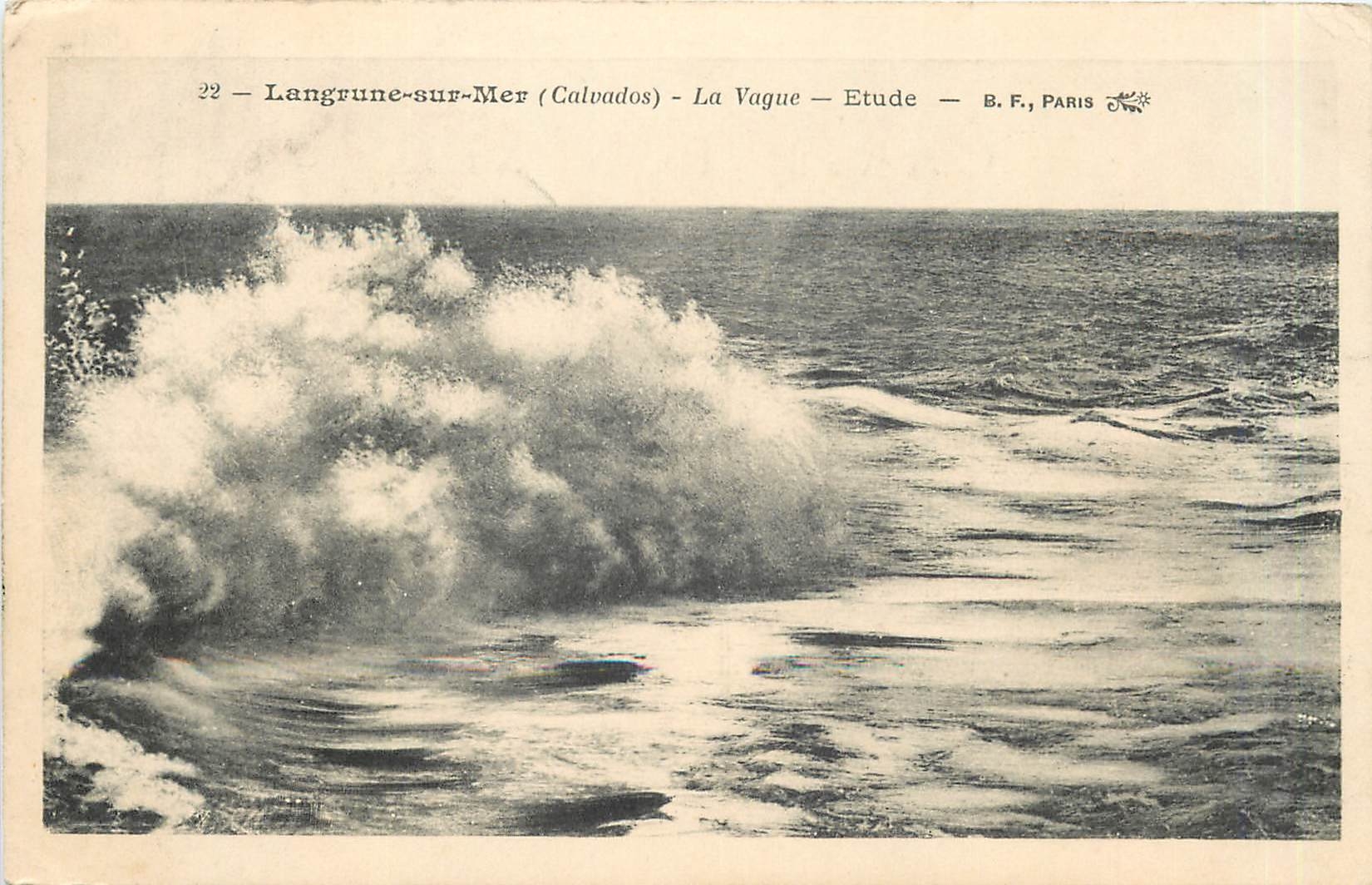 CPA Langrune sur Mer Calvados La Vague 