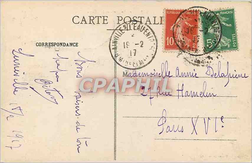 Lunéville - Les Bosquets et le Château — Photo P. R. 13, Pl. de l'Église — Rückseite