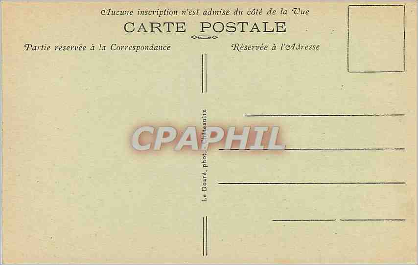 CPA Morgat La Pointe du Gador cote Est  — Rückseite