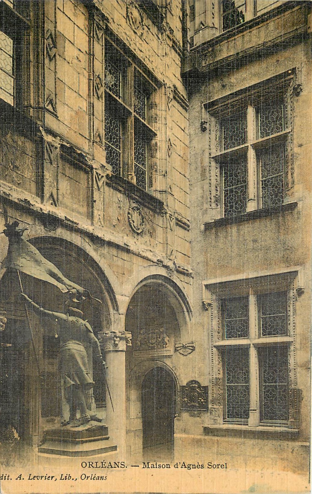 CPA Orleans Maison d'Agnes Sorel (carte toilee)