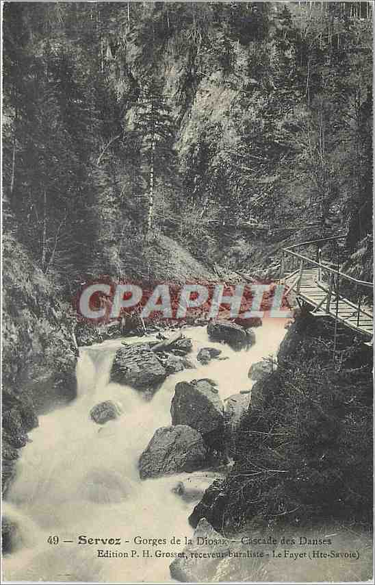 CPA Servoz Gorges de la Diosaz Cascade des Danses 