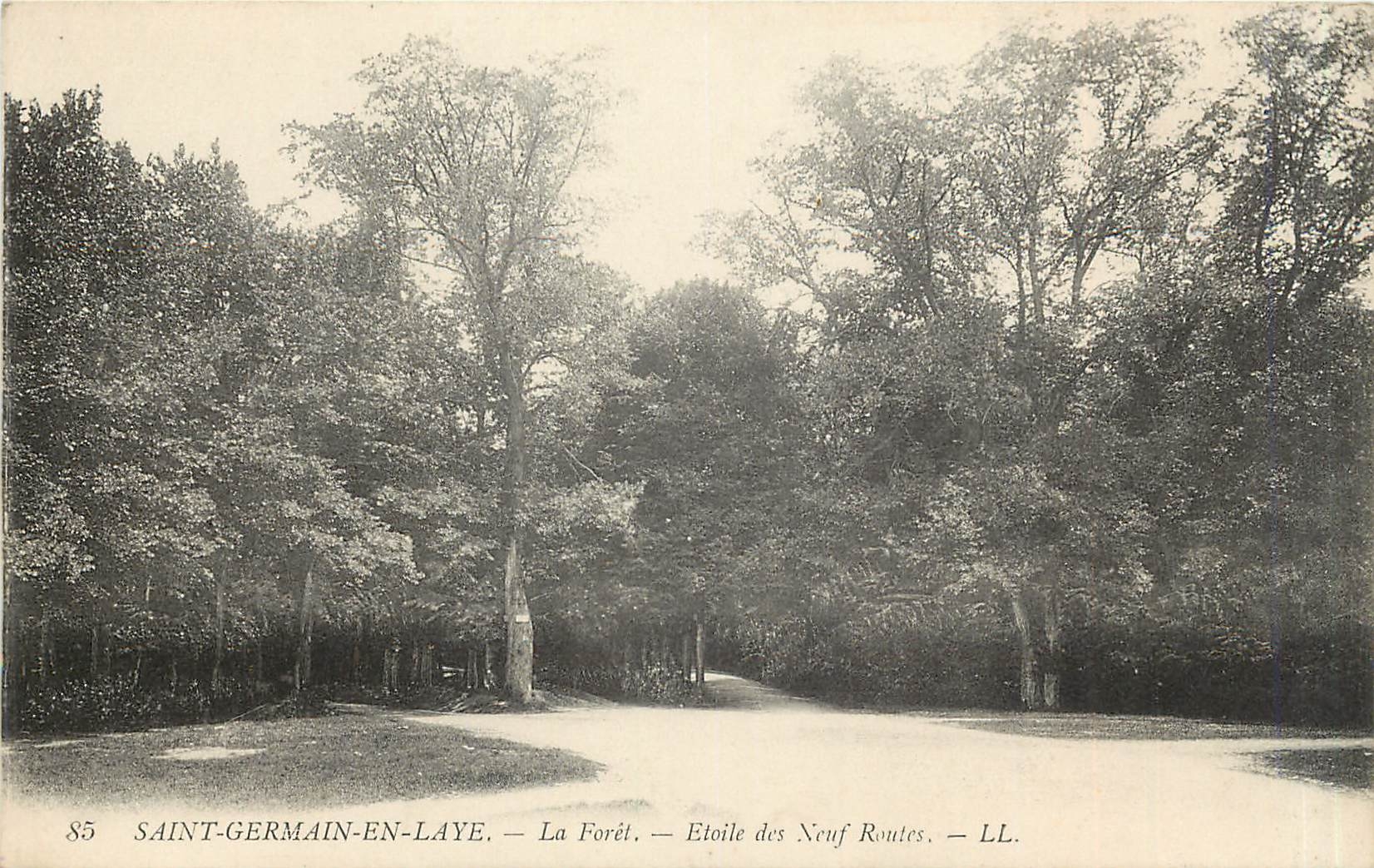 CPA Saint Germain en Laye La Foret Etoile des Neuf Routes 