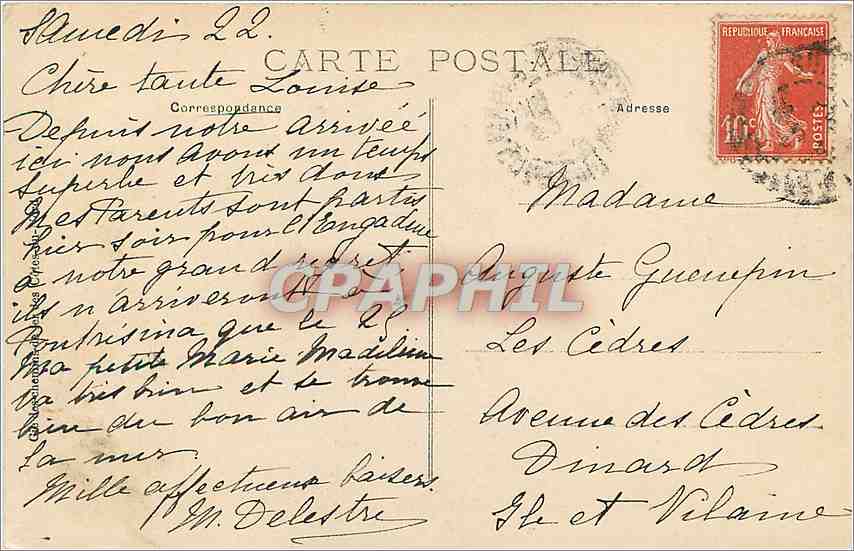 Église de la Clarté — Perros-Guirec — Côte de Granit Rose — n° 2107 — Verso