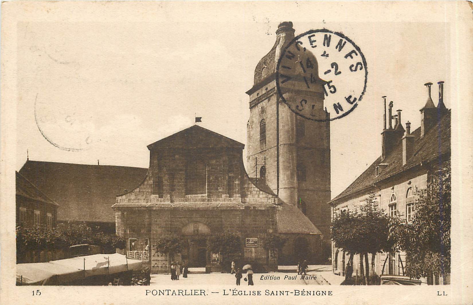 CPA Pontarlier L'Eglise Saint Benigne 