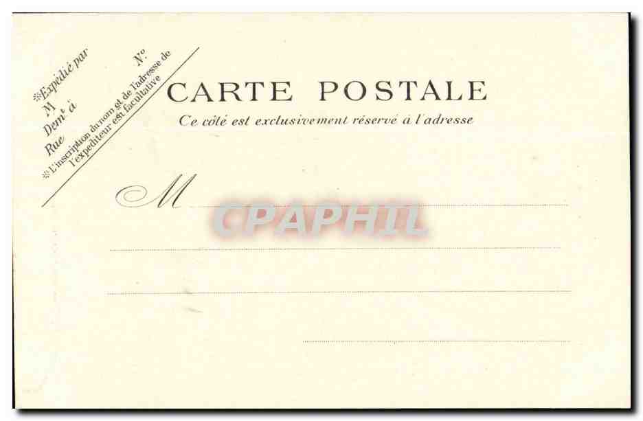 Paris CPA Notre Dame (place du parvis) — Verso