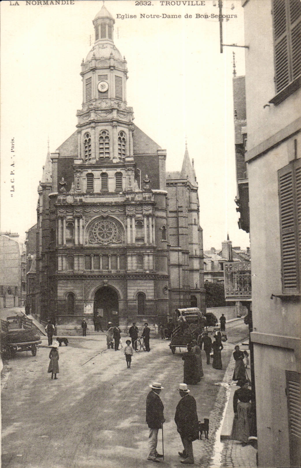 Trouville CPA Eglise Notre DAme de Bon SEcours