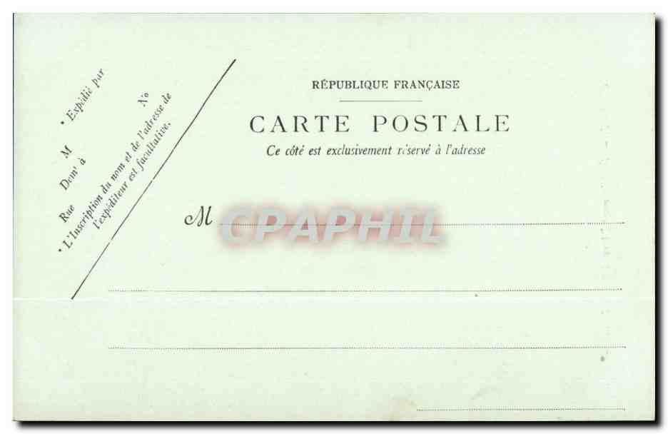 Cusset CPA Etablissement thermal Sainte Marie — Rückseite