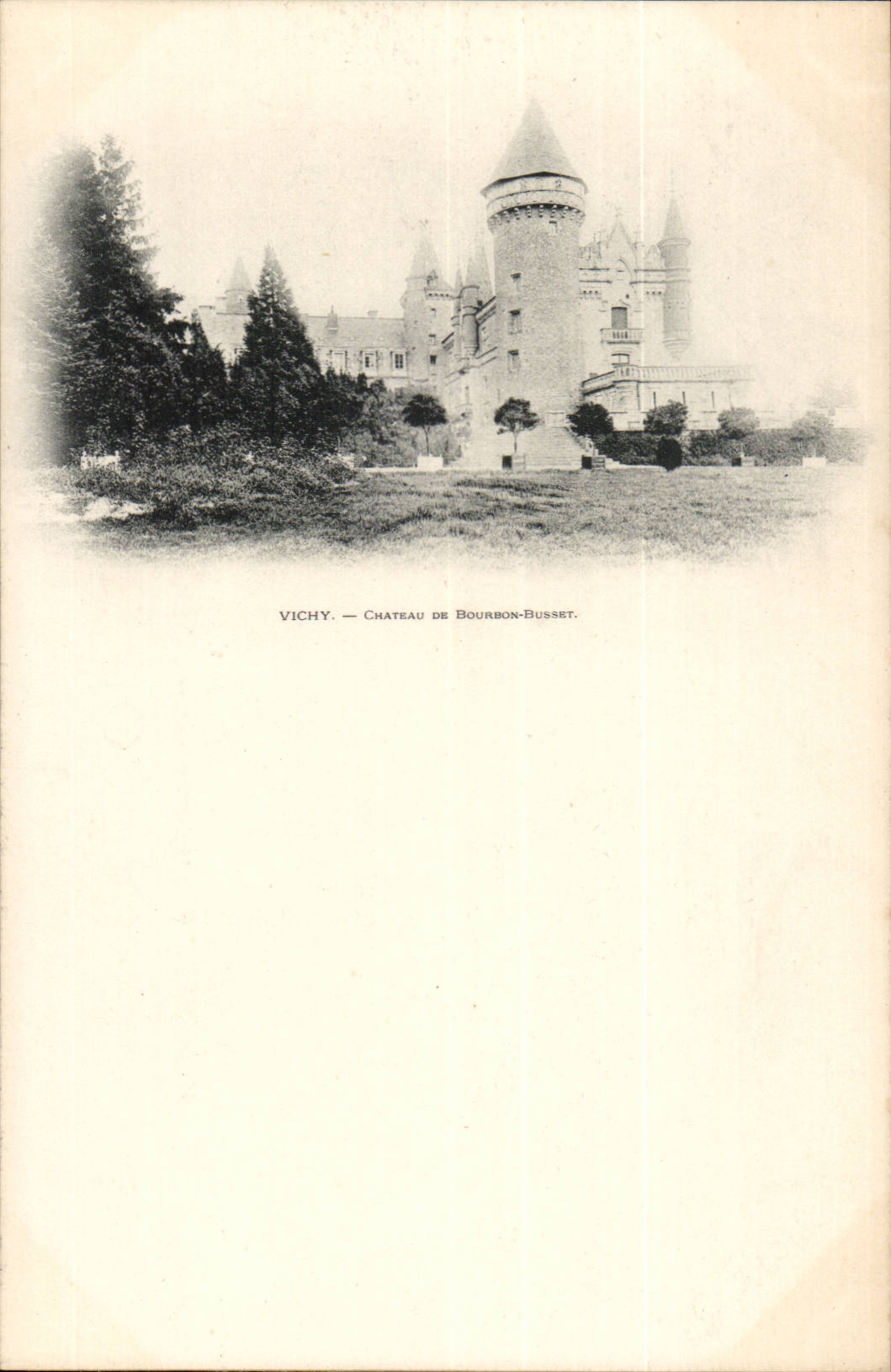 Vichy CPA Chateau de Bourbon Busset
