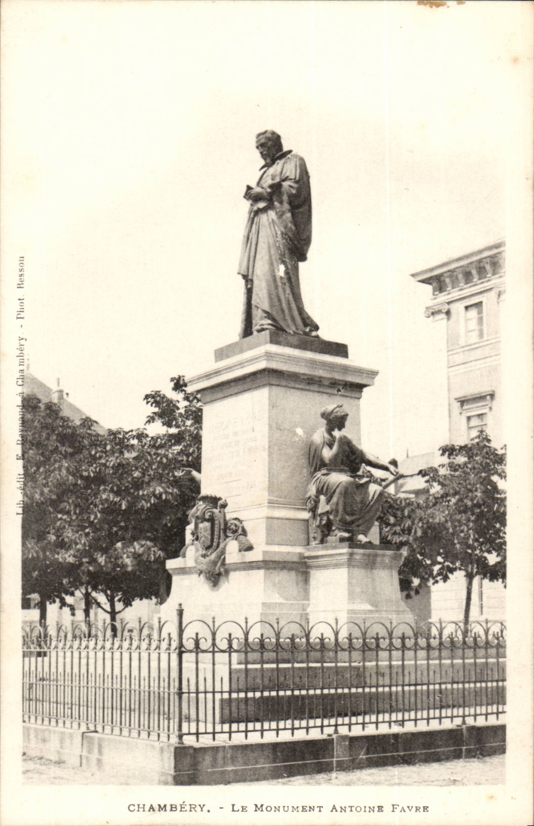 Chambery CPA Le monument Antoine Favre
