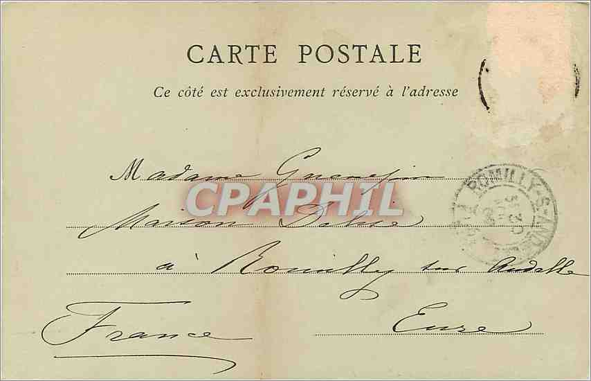 CPA Malines Eglise ND d'Hanswyck la Chaire Carte 1900 — Back