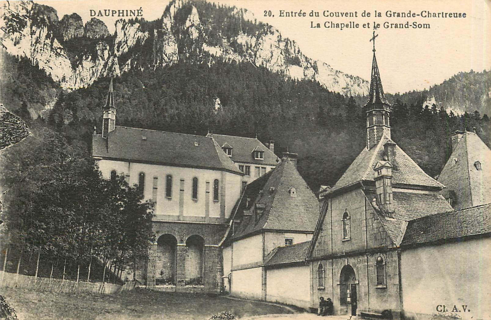 CPA Dauphine Entree du Couvent de la Grande Chartreuse La Chapelle et le Grand Som 