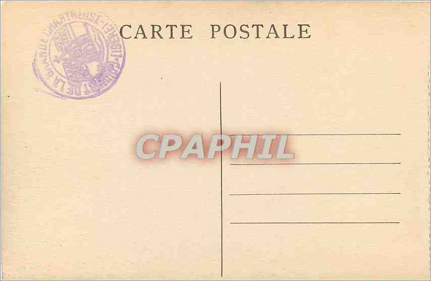 CPA Dauphine Entree du Couvent de la Grande Chartreuse La Chapelle et le Grand Som  — Rückseite