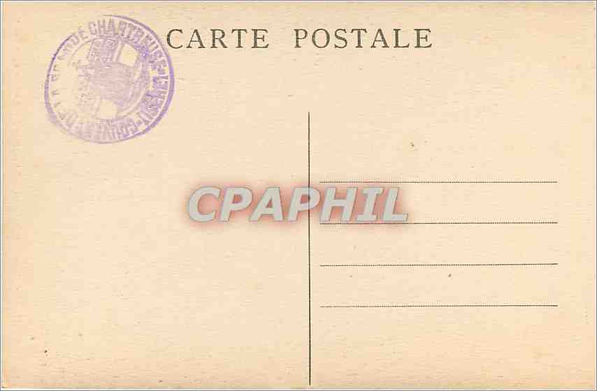 Route de la Grande-Chartreuse - Entrée du Désert — Dauphiné, CI.A.V n°65 — Verso